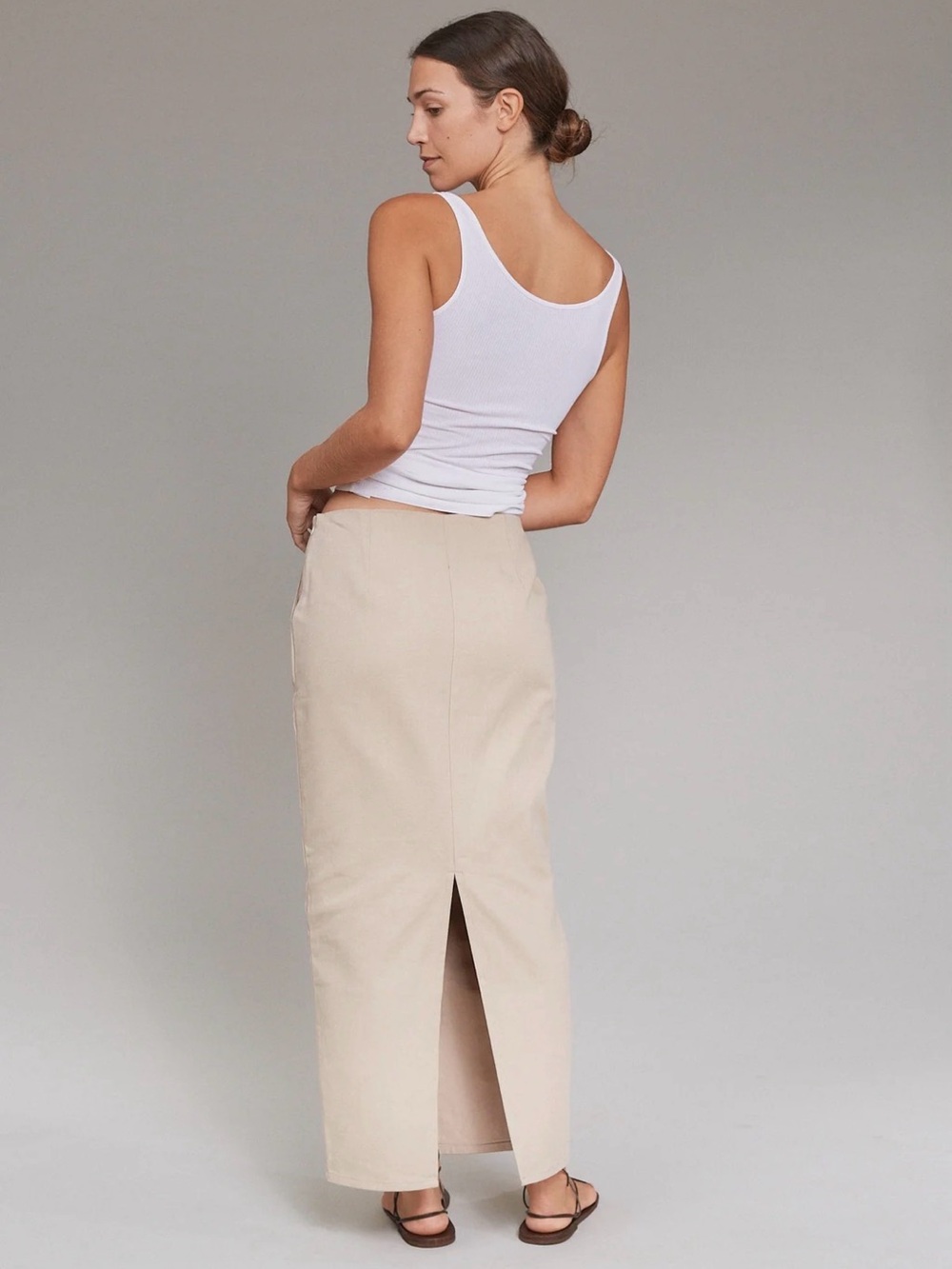 Acacia Ronny Skirt NWT | Resort 2025 | Smoke Beige Maxi Skirt | Size S